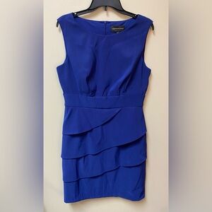 Connected Apparel Royal Blue Sheath Dress Business Formal Size 12